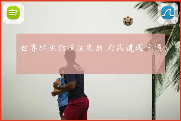 世界杯竞猜投注失利 彩民遭遇亏损